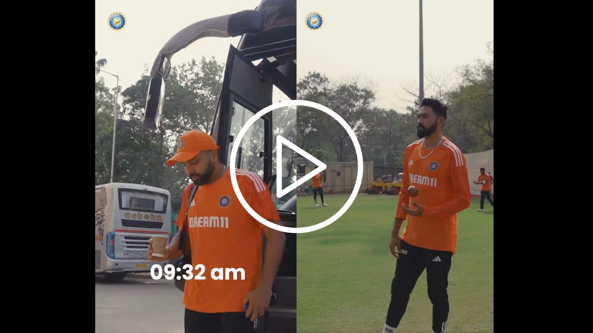 [Watch] Rohit Sharma, Shubman Gill, Bumrah Sweat Out In India's Early Morning Session